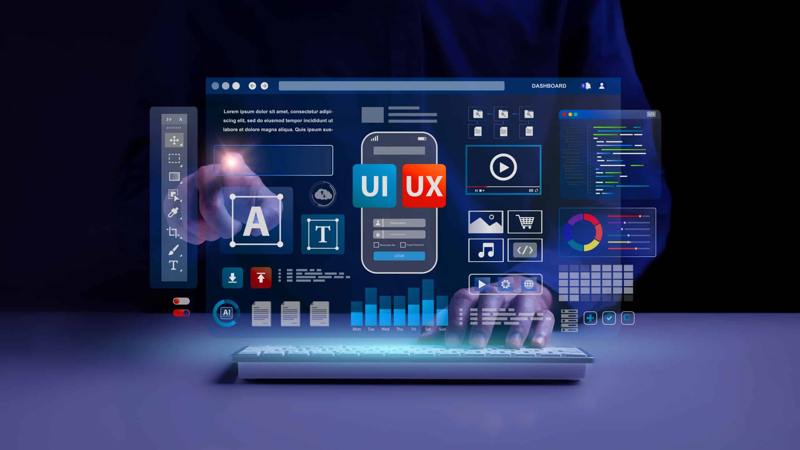interface UX/UI pour projet web et digital en entreprise