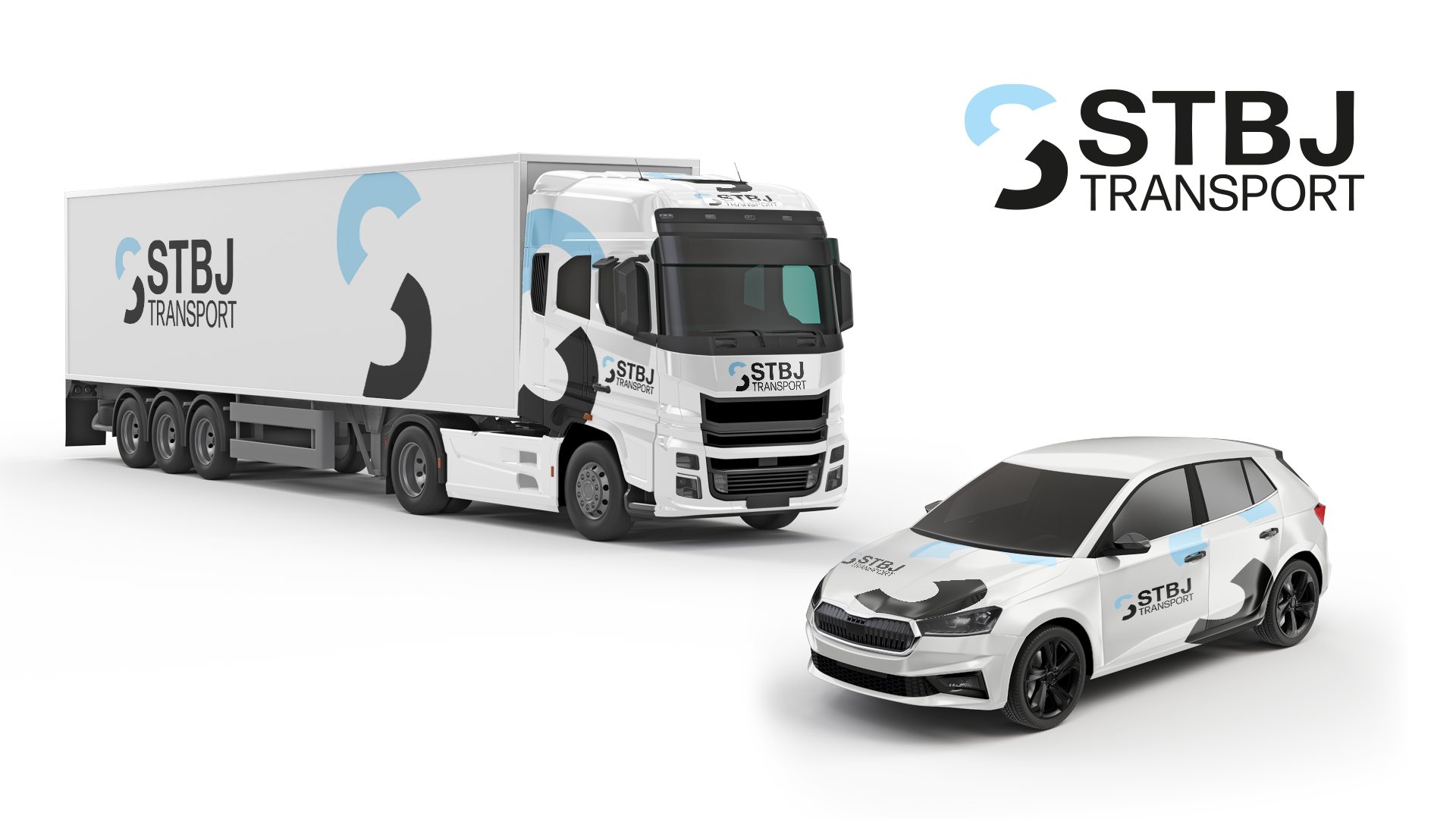 création logo stbj transport