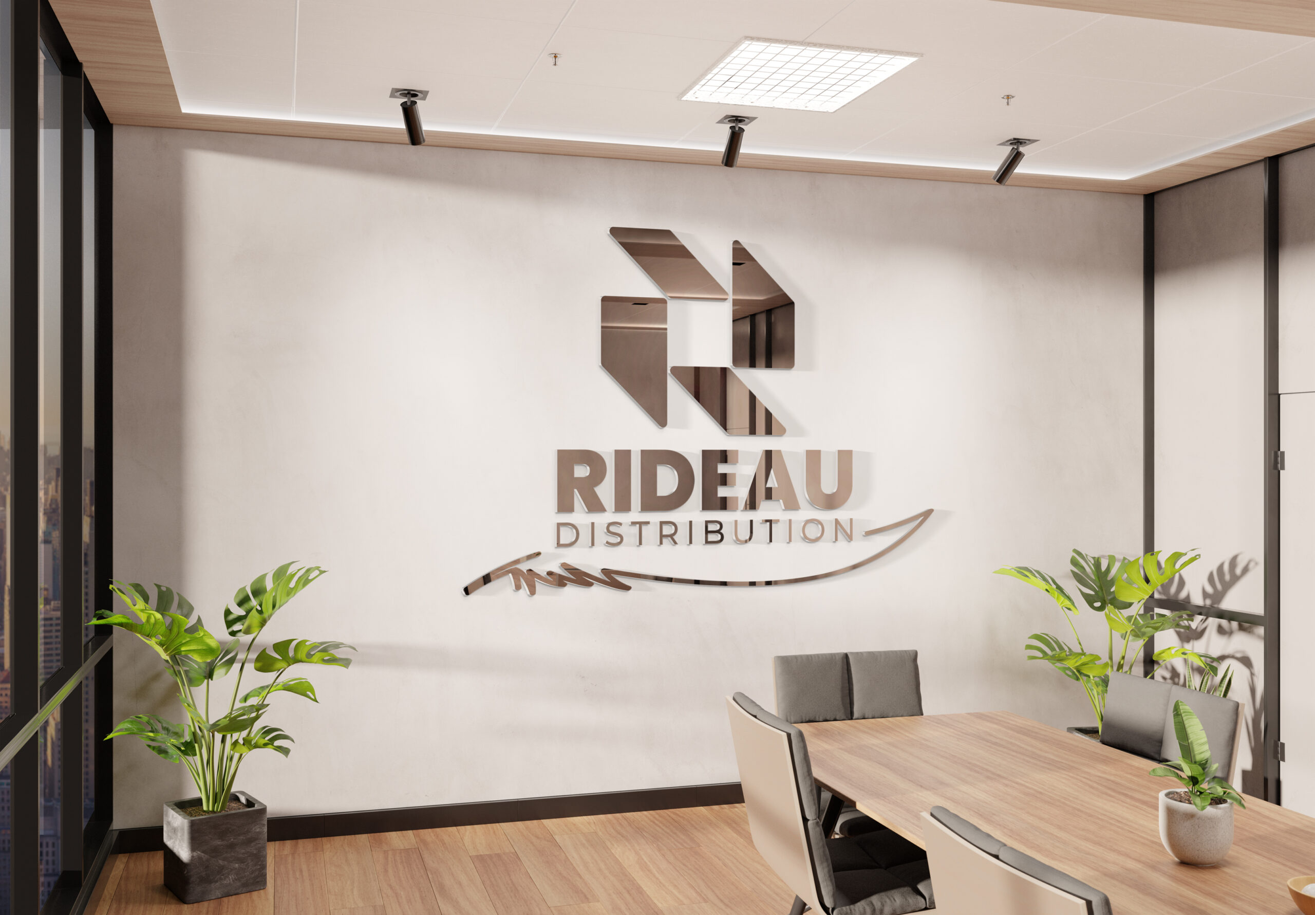 realisation de la charte grahpique de rideau distribution à alby sur chéran