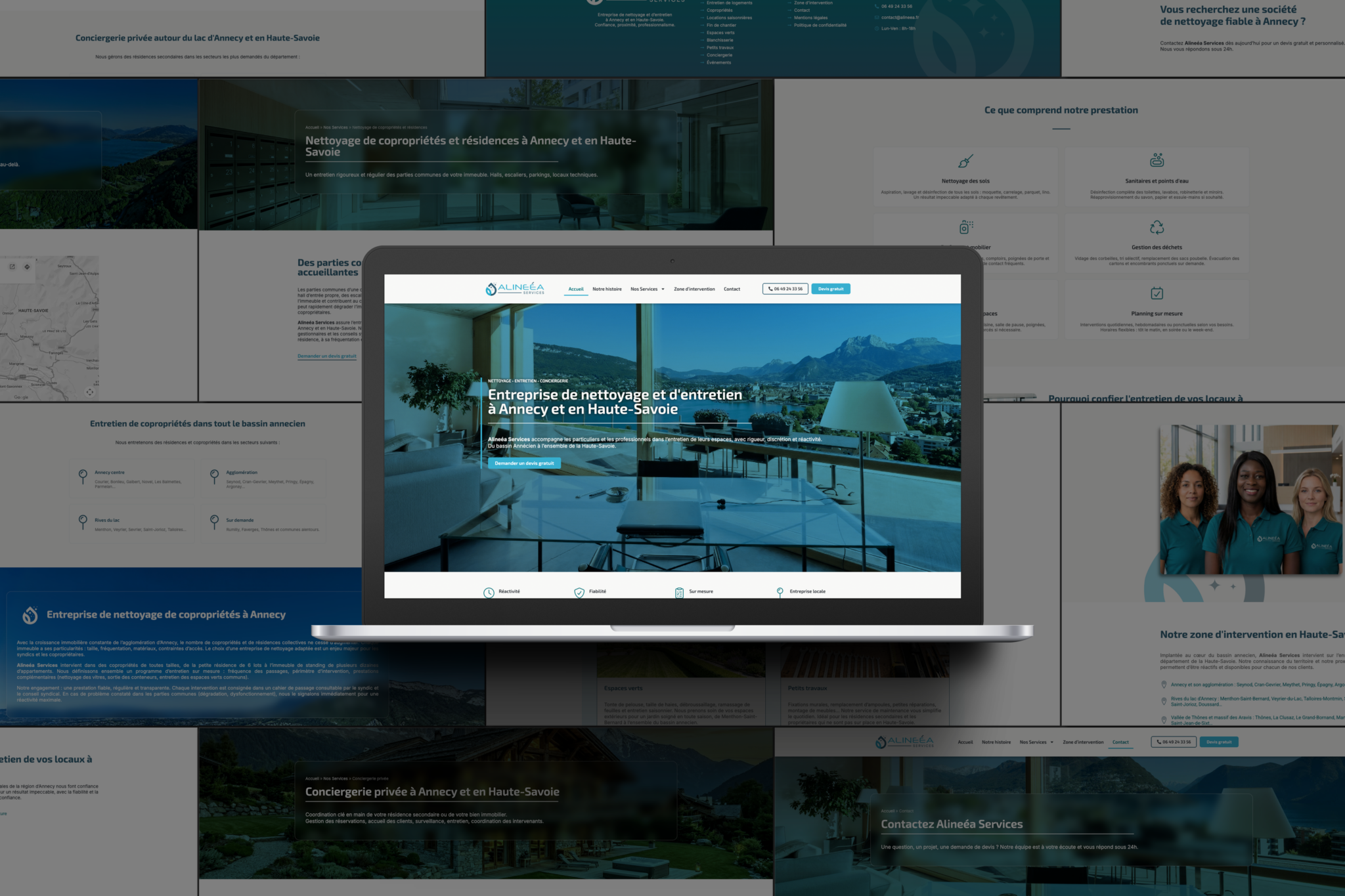 creation site web alineea annecy