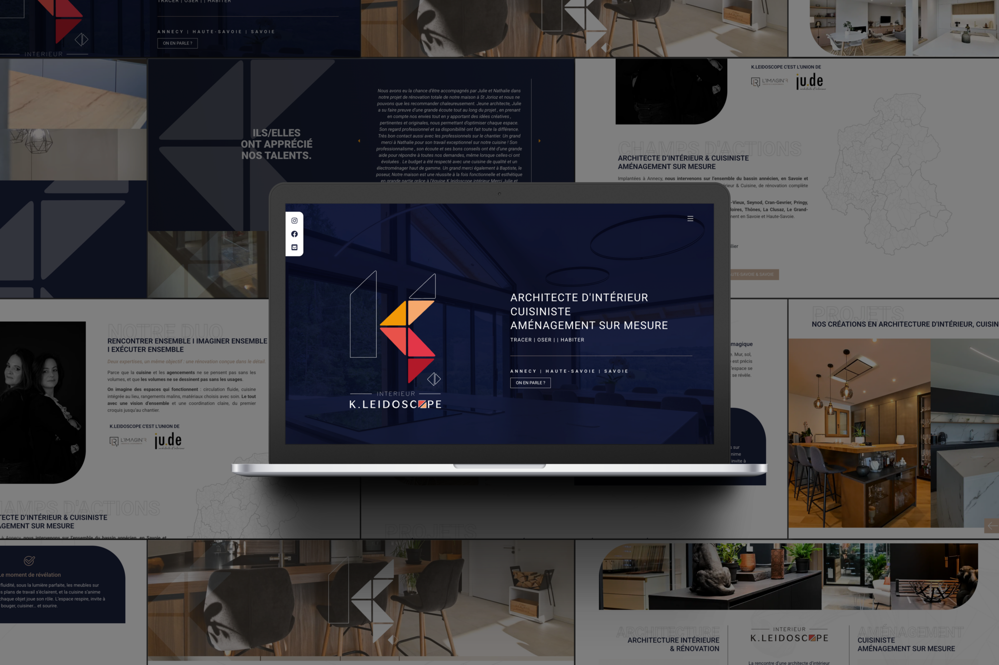 creation site web architecte d'intérieur annecy